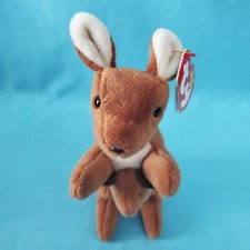VINTAGE - TY BEANIE BABIES "POUCH" 1996 PVC PELLETS RETIRED 4161 LOOK