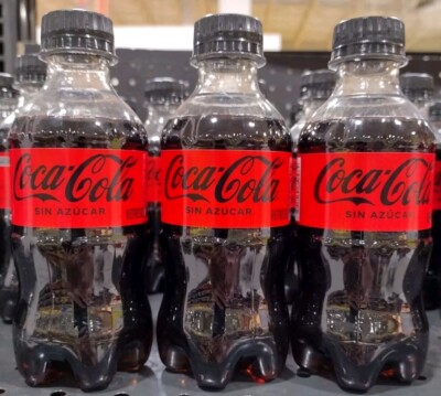 6X COCA COLA MEXICANA SIN AZUCAR / SUGAR FREE MEXICAN COKE - 6 BOTTLES 250ml EA.
