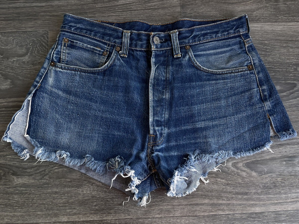 LEVIS BIG E Denim Cut Off Shorts Vtg 60s Jeans SELVEDGE LEVIS BIG E Denim Cut Off Shorts Vtg 60s Jeans SELVEDGE