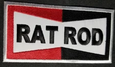 RAT ROD Embroidered Patch approx 2.25X4.5"