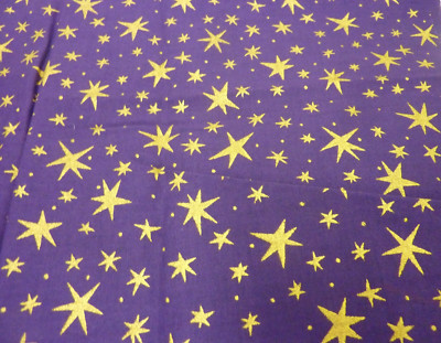 MARCUS BROTHERS TEXTILES KAREN ARRAR STARS FABRIC REMNANT 43  W X 36  L