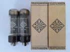 2x EL34 / 6CA7 power tubes TELEFUNKEN - oo -getter / WINGS - NOS - EL 34 - 1960s