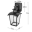 Outdoor Light Sconce Wall Seeded Glass GFCI Outlets ...