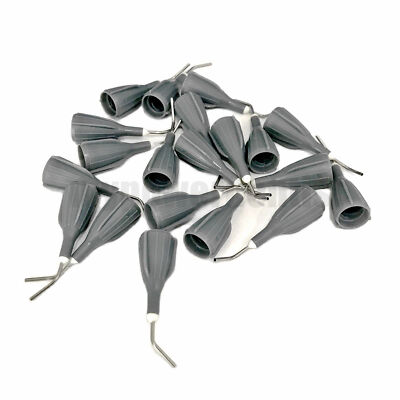 100Pc Dental Delivery Tip Flow Composite Resin Conveyor Flowable Grey Tip Z350XT