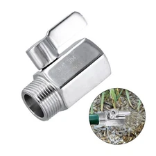 1pc Garden Hose 3/4" Shut Off Valve Thread Heavy Duty Ball Valve Connector