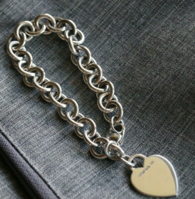 アクセサリー Tiffany & Co. Heart Tag Charm Bracelet s-l400.jpg