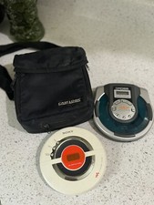 Sony And Koss Walkman Portable CD Players- White/ blue..With Case- PARTS