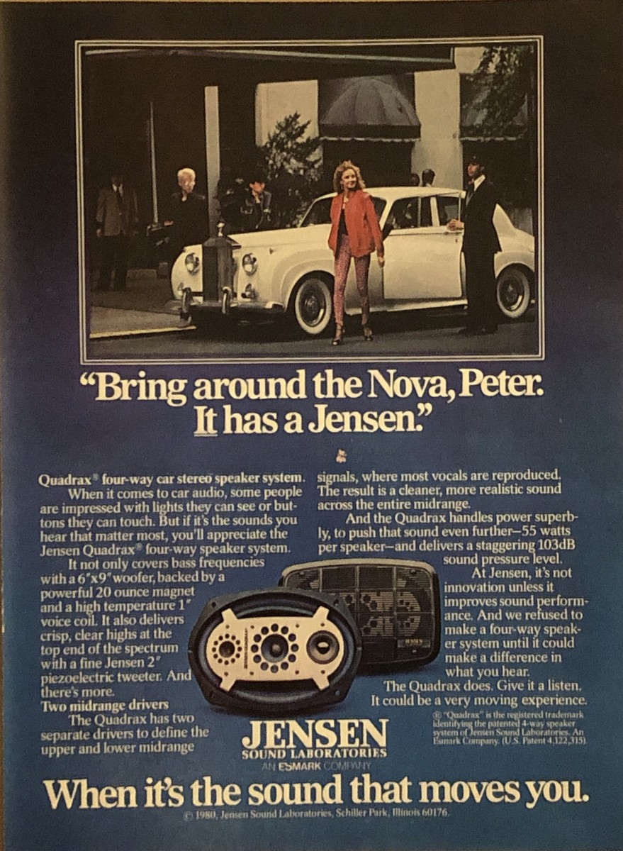UKvintageページ 1980 Jensen Quadrax 4-Way Car Stereo Stereo Speaker System VTG 80s