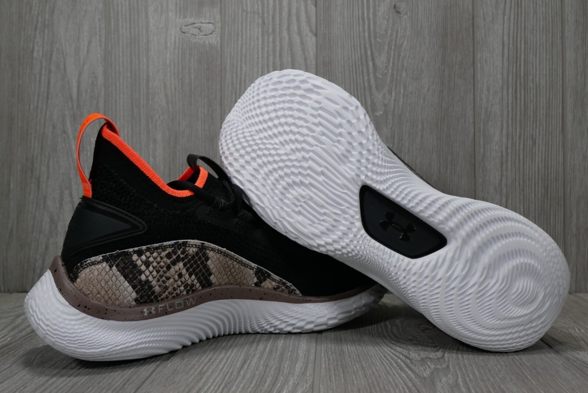 Under Armour Men\'s Curry 8 Flow Snake Black White Shoes 3024429-005 Sizes 8-8.5 Under Armour Men main image 3