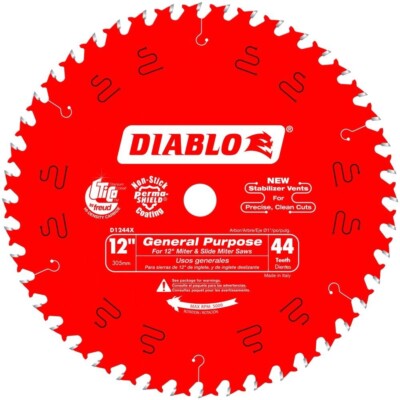 Diablo D1244X 12'' x 44 Combination Saw Blade - (2Pack)
