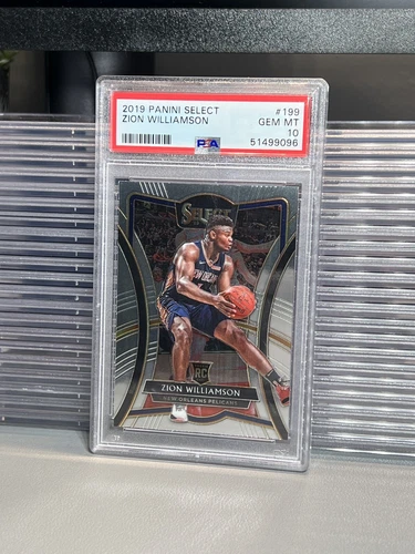 2019 Panini Select Zion Williamson Rookie Premier Level PSA 10 #199