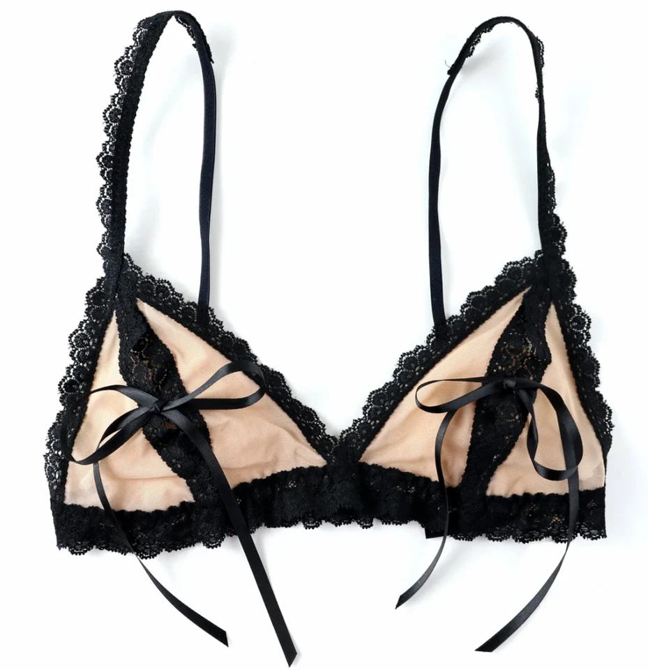 HANKY PANKY Nude Illusion Corbata Bralette y Bikini Conjunto Panty Talla S Foto 2 de 4