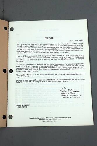 APOLLO PROGRAM Qualified Products Lists Requirment with NASA Engineer Provenance - Picture 2 of 4