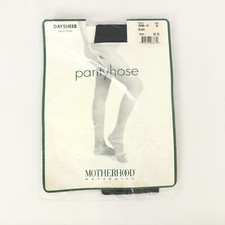 Vintage Motherhood Maternity Pregnancy Pregnant Black Pantyhose Size Medium