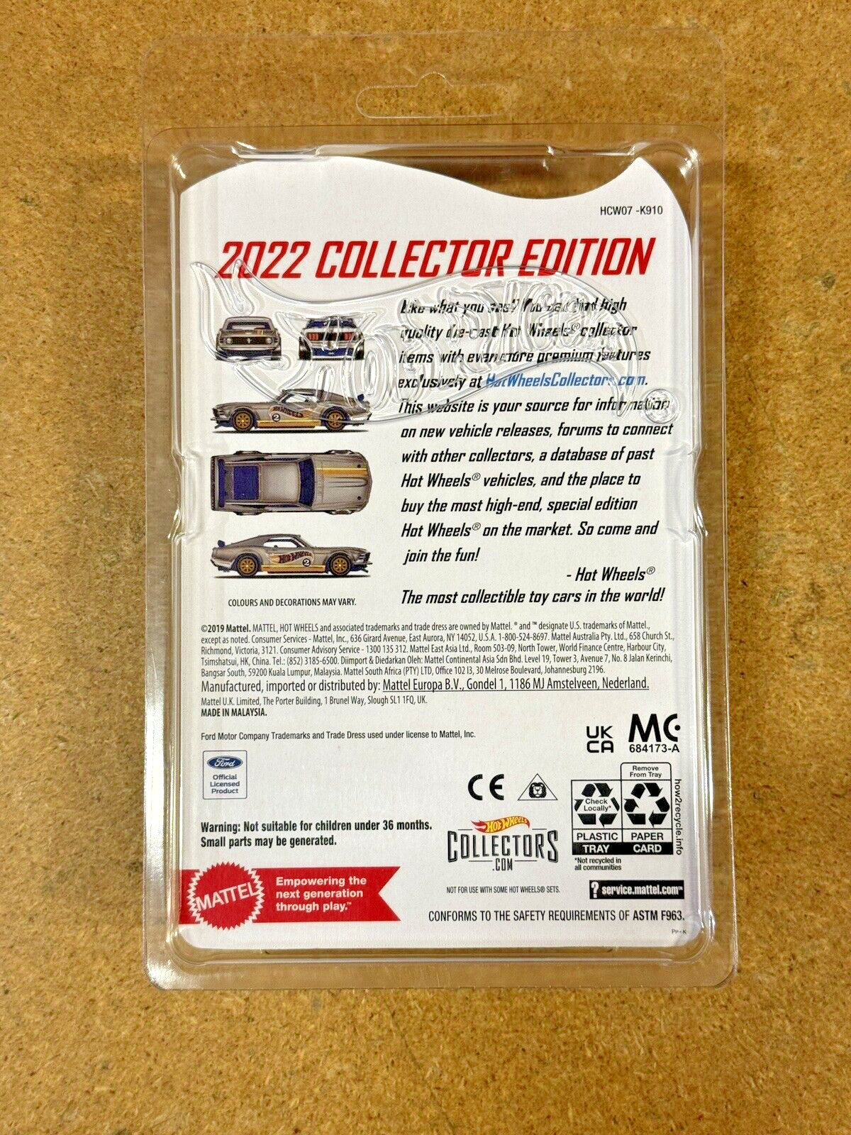 Hot Wheels 2022 ZAMAC Collector Edition 70 Mustang Boss 302 Mail-in w/ protector