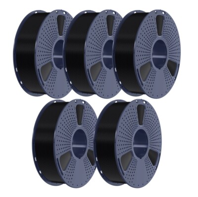 SUNLU 5×1KG PLA PLA+ PLAMETA PETG SILK ABS Neatly wound 3D Printing Filament