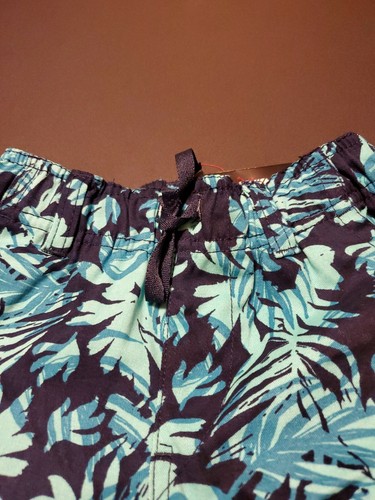 Airwalk Boys Shorts Size 5 Blue Floral Pull On Drawstring Cargo - Picture 6 of 12