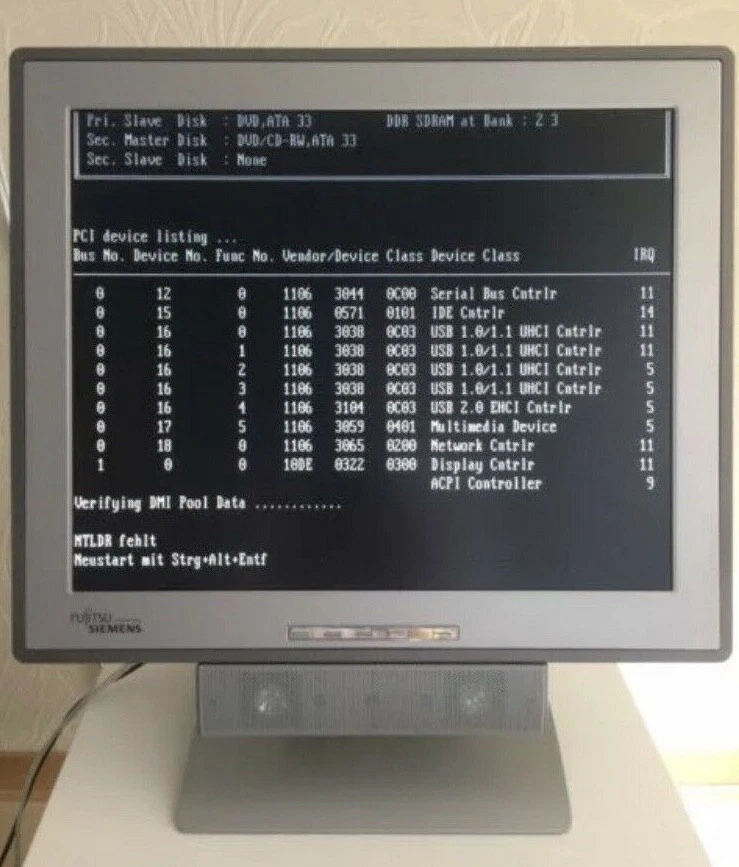 Monitor 17 Zoll TFT SIEMENS silber LCD Color TFT S17-1 17" OVP! Top !!! - Bild 3 von 4