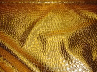 Crocodile Texture Faux Leather Upholstery Vinyl Fabric BY THE YARD 
