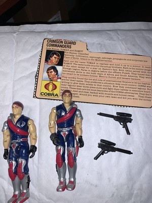 1985 Gi Joe Cobra Twins Tomax and Xamot 100/% complete!!