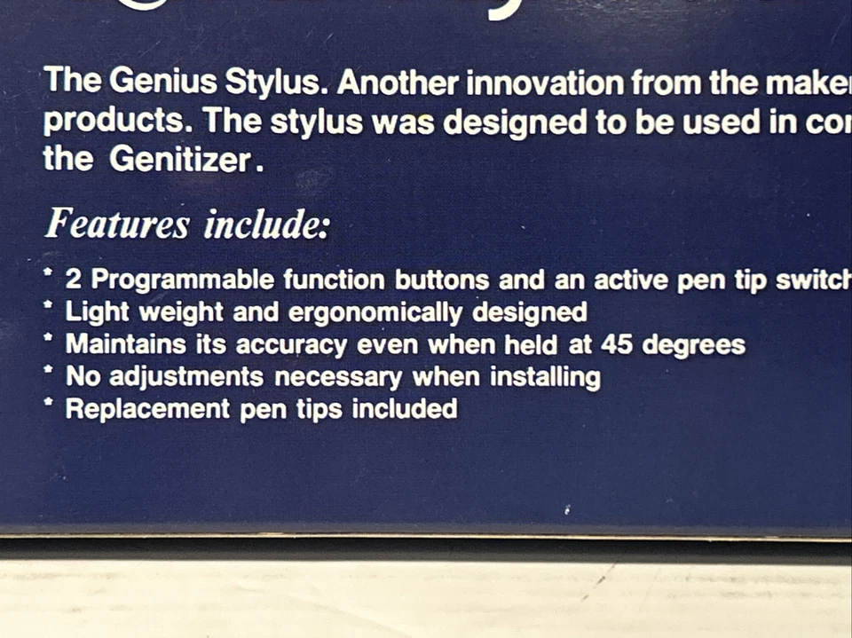 Vintage Graphic Design Genius Stylus Pen- GT-S01 - + 4 Tips For Tablet Genitizer - Image 3 of 4
