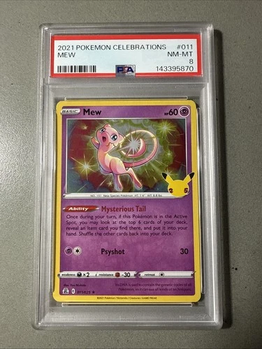 2021 Pokémon Celebration Mew #011 PSA 8