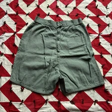 Vintage 1950s 60s Green Shorts Women’s Athletic As Is Rockabilly