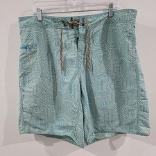 Patagonia Wavefairer Mens Board Shorts Size 38 Blue Summer Beach Swim