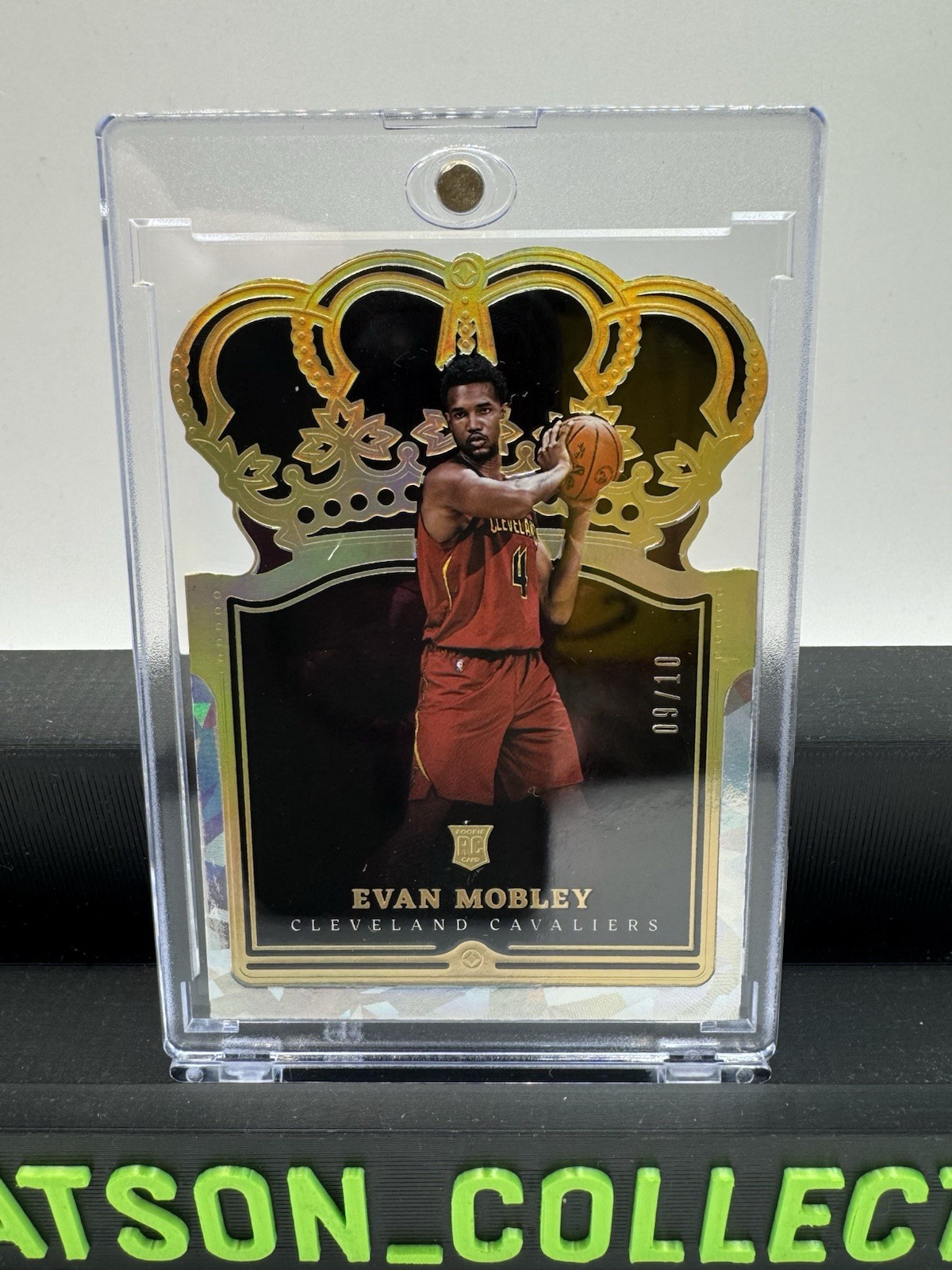 Evan Mobley Crystal Gold RC /10 Crown Royale 2021 #89 SSP