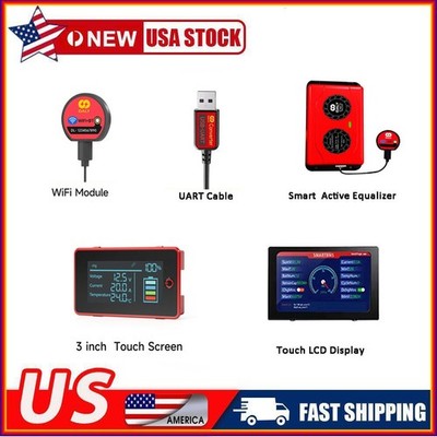 For Daly BMS Wifi Module/UART/Active Balancer/Touch Control LCD Parts lot USA