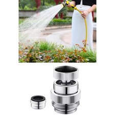 360 Degree Rotating Brass Garden Hose Adapter Leakproof Design Connector