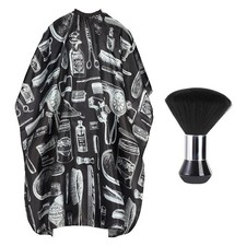 Barber and Hair Stylist Cape Professional Hair Cutting with Neck Duster Brush