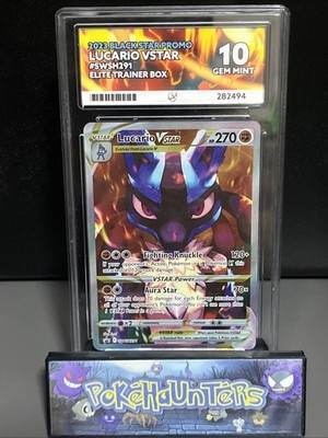 Pokemon Karte Lucario VSTAR SWSH291 Promo Ace Gem Mint 10