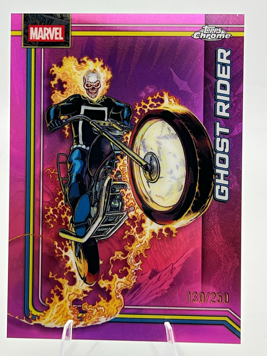 2026 Topps Chrome Marvel Ghost Rider Pink Refractor #041 130/250