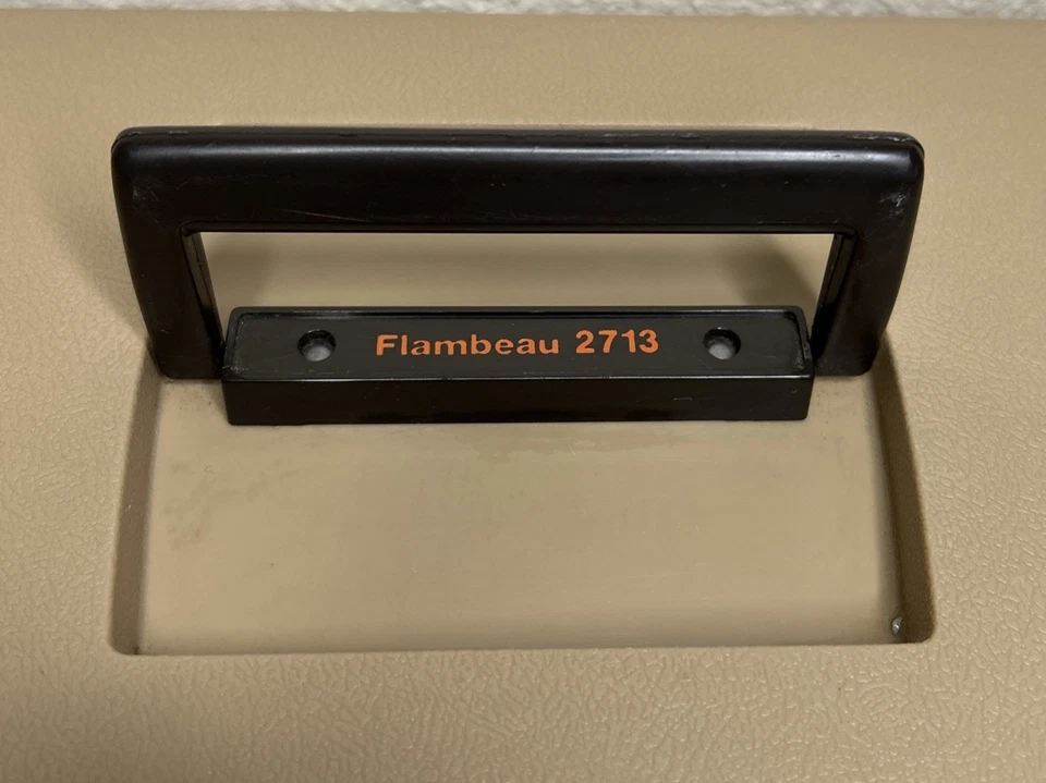 Vintage Flambeau Adventurer 2713 Tackle Box 3-TRAYS 1983 Made In USA Tan - Image 2 of 4