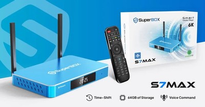   THE NEW SUPERBOX S7 MAX! UPGRADE FROM SUPERBOX S6 ! FREE FAST SHIPPING    