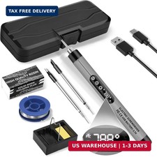 Mini Cordless Soldering Iron Kit, USB Rechargeable Portable Grey