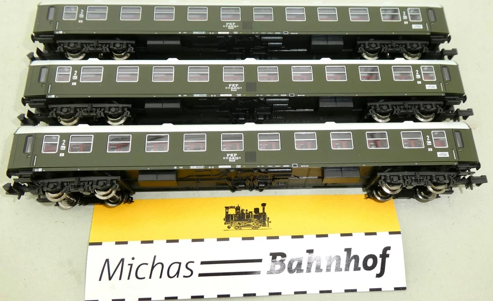 3 PKP Bwxzd Y D-Zug Personenwagen Zug Minitrix N 1:160 #2 Li2 å