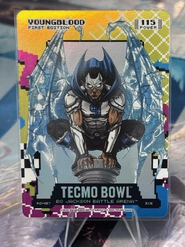 Bo Jackson Battle Arena Tecmo 80s Rad Ice Youngblood Bryce Young Battlefoil SSP