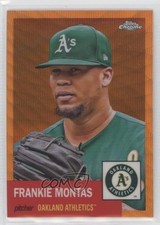 2022 Chrome Platinum Anniversary Orange Wave Refractor 20/25 Frankie Montas s7f