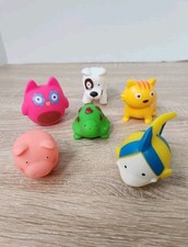 Animal Bath Toys for Infants Toddlers No Hole Baby Bath Tub Toys 6 Pc