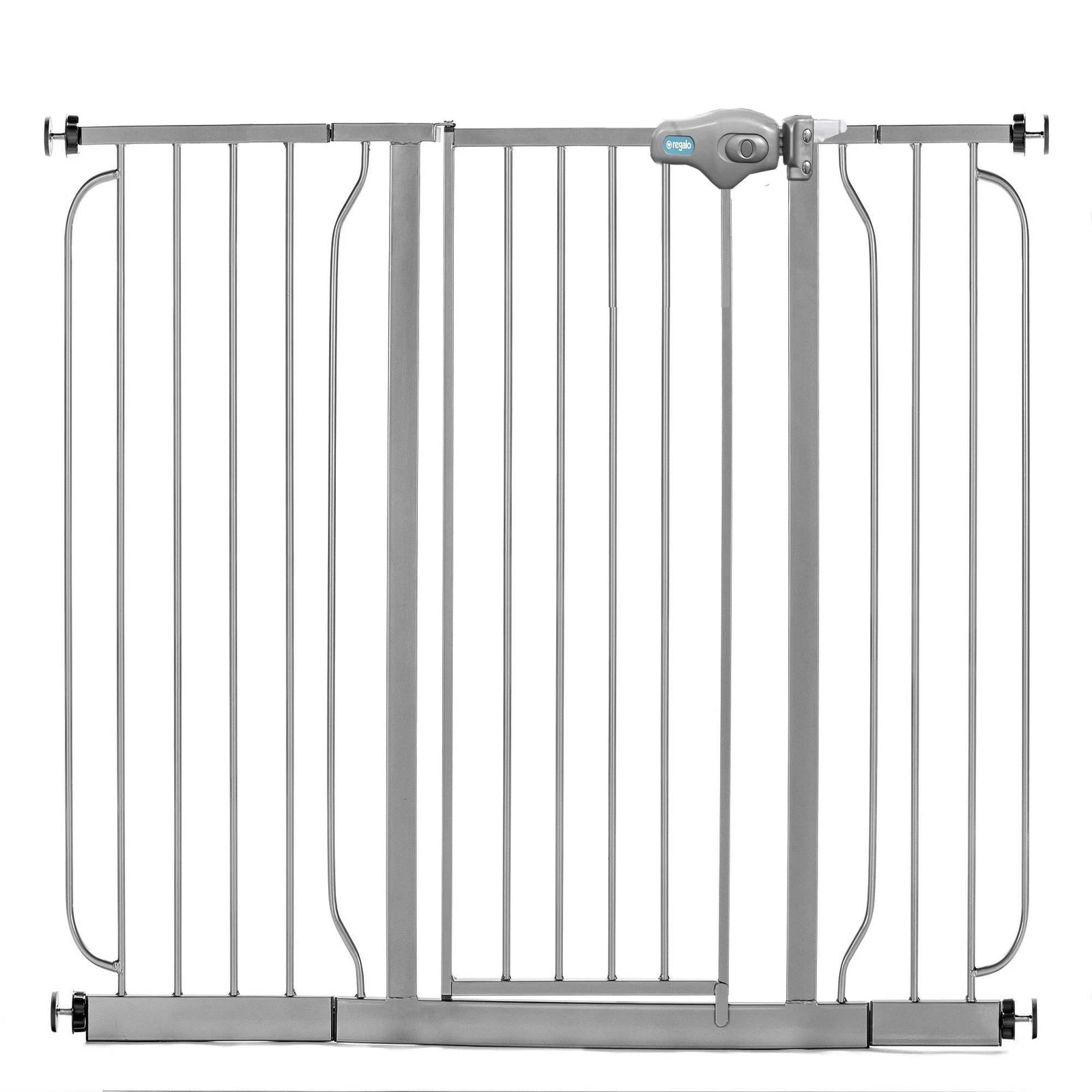 Regalo Easy Step Extra Wide Platinum Baby Gate 29 to 49 Inches Adjusts 30 Tall