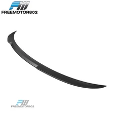 Fits 24-25 Tesla Model 3 V Style Trunk Spoiler Wing Matte Black Blow Molding ABS