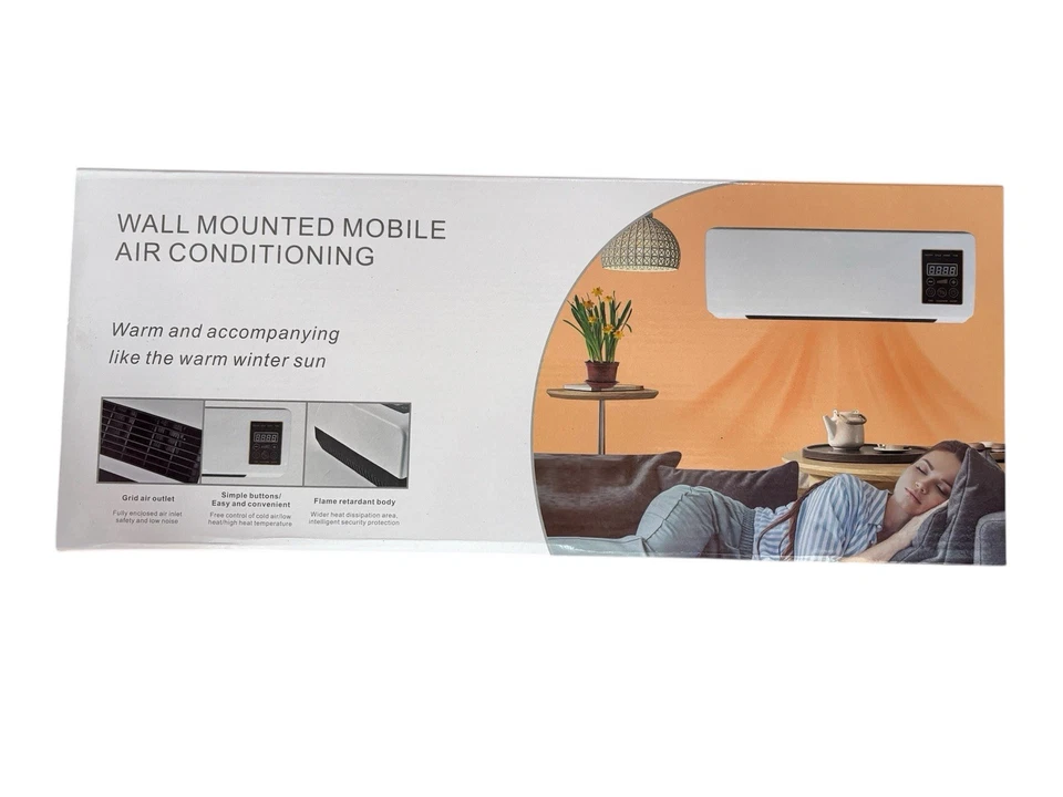 STUFA ELETTRICA A PARETE Basso Consumo CALDO/FREDDO TERMOCONVETTORE CALDOBAGNO - Immagine 4 di 4