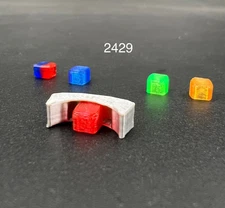 1/24 25 Federal Signal fire beam Amber Red Blue Green Interior Lightbar Police