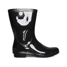 UGG SIENNA BLACK WATERPROOF RUBBER BOOT WOMEN'S RAINBOOTS SIZE US 7/UK 5 NEW