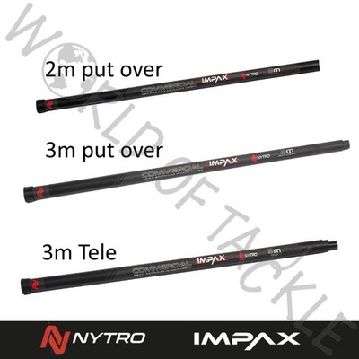 Nytro Landing Net Pole Impax Commercial Tele Telescopic or Put Over 2m 3m Handle
