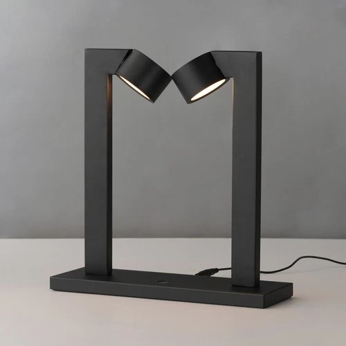 ET2 E30523 Embrace 15" Tall Spotlight Desk Lamp - Black - Picture 3 of 5