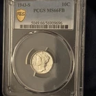 1943-s Mercury Dime MS66 FB PCGS