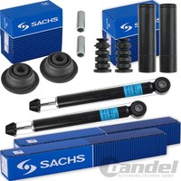2X Sachs StoßDÄMpfer Hinten+Domlager+Service Kit Passend FüR Renault Twingo I